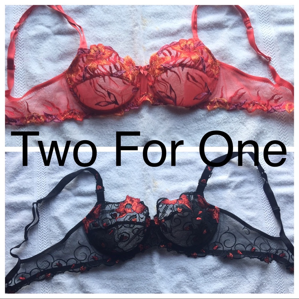 Lise Charmel Bra TWO FOR ONE 34D EUC.